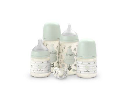 SUAVINEX PREMIUM NOVOROZENECKÝ SET BIRDIES - zelený