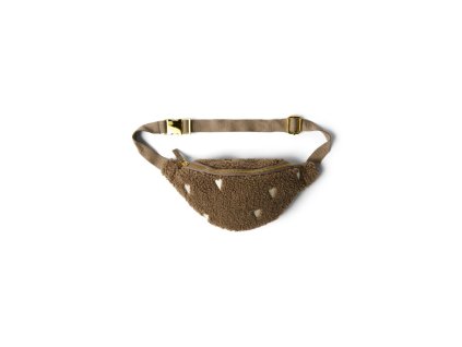 STUDIO NOOS Teddy Hearts Mini Fanny Pack - kabelka l Brown Hearts