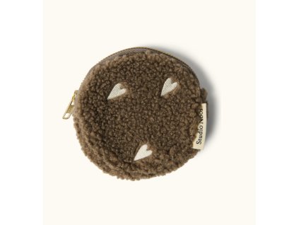 STUDIO NOOS Teddy Hearts Wallet - peněženka l Brown Hearts