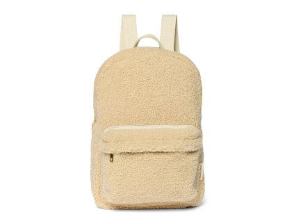 STUDIO NOOS Teddy Midi Backpack - batoh s přední kapsou  l Ecru