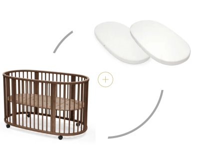stokke set sleepi v3 warmbrown