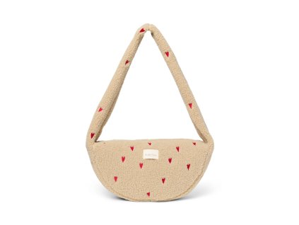 STUDIO NOOS Teddy Mini Cross Body Bag | Ecru Hearts
