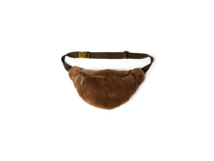 STUDIO NOOS Faux Fur Mini FANNY pack - ledvinka | Brown