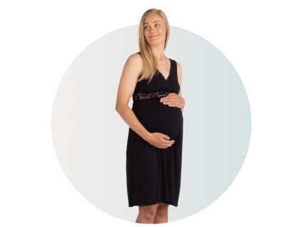 product maternityand nursing nightie 6000 black pregnant 2