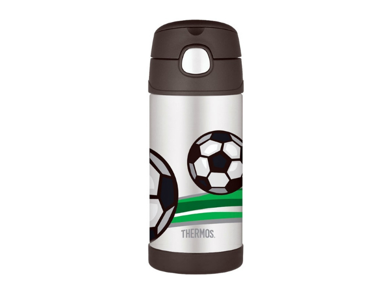 Thermos Dětská termoska s brčkem - fotbal