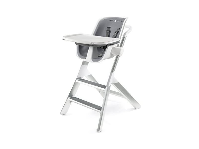 Levně 4moms Jídelní židlička bílá + souprava misek