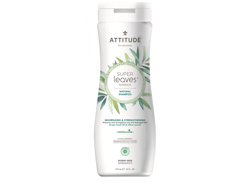 Levně Attitude Přírodní šampón Super leaves s detox. účinkem - vyživující pro suché a poškozené vlasy 473 ml