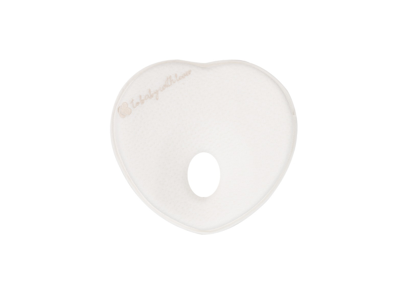 Levně KikkaBoo Ergonomický polštářek z paměťové pěny Heart Airknit White