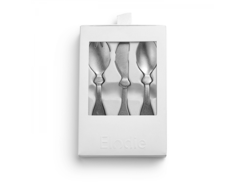 Elodie Details Dětský příbor kovový Antique Silver