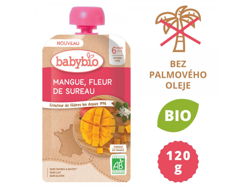 BabyBio mango bezový květ 120 g