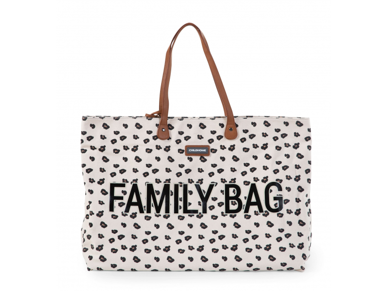 Levně Childhome Cestovní taška Family Bag Canvas Leopard