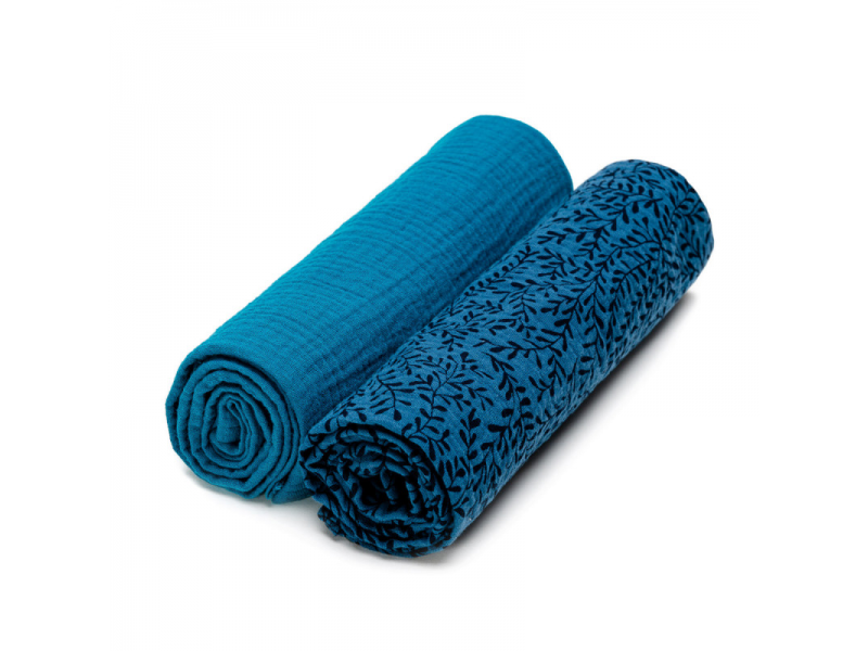 T-TOMI BIO Mušelínové pleny Petrol