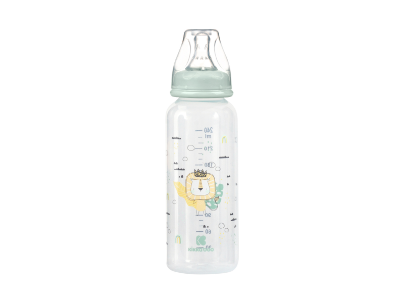 Levně KikkaBoo Kojenecká láhev 240ml 3m+ Savanna Mint