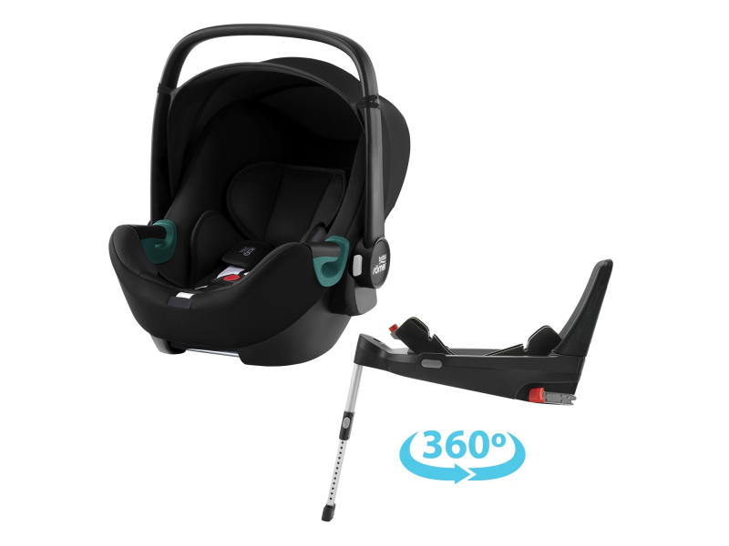 Britax Römer SET Autosedačka Baby-Safe 3 i-Size + Flex Base 5Z Bundle, Space Black