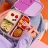 B.BOX Vidlička a lžička 2 sety - růžová, zelená