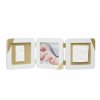 Baby Art Gold Dipped Frame Double White