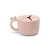 DONE BY DEER Peekaboo svačinový hrneček Raffi - růžový