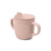 DONE BY DEER Peekaboo hrneček s pítkem Elphee - růžový