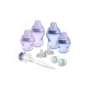 Tommee Tippee Sada kojeneckých lahviček C2N s kartáčem Purple - VÝPRODEJ DVOREČEK