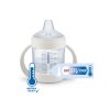 NUK Lahvička na učení Nature Sense s kontrolou teploty 150ml modrá