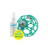 Oball Hračka OBALL RATTLE 10 cm 0m+ dark turquoise+DÁREK Aquaint 50ml