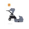 Stokke Kočárek Beat™, Blue Melange - set s hlubokou korbou