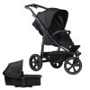 TFK set Mono2 combi push chair-air chamber wheel 2024 black, kombinovaný kočárek