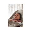 BabyBjörn Lehátko BLISS Grey beige Mesh, světlá konstrukce