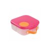 B.BOX Svačinový box střední - růžový/oranžový