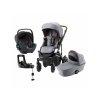 Britax Römer Set 4v1 kočárek Smile III + hl. korba + autosedačka Baby Safe 3 I-SIZE + báze, Frost Grey/Brown