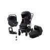 Britax Römer Set 4v1 kočárek Smile III + hl. korba + autosedačka Baby Safe 3 I-SIZE + báze, Fossil Grey