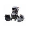 Britax Römer Set 3v1 kočárek Smile III + hl. korba + autosedačka Baby Safe iSENSE, Frost Grey/Brown