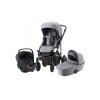 Britax Römer Set 3v1 kočárek Smile III + hl. korba + autosedačka Baby Safe iSENSE, Frost Grey/Black