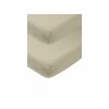 Meyco žerzejové prostěradlo 2-balení 60x120 taupe