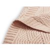 Jollein Deka pletená 75x100 cm River Knit Pale Pink -- VÝPRODEJ DVOREČEK