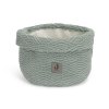 Jollein Košík pletený River Knit Ash Green- VÝPRODEJ DVOREČEK