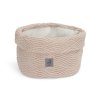 Jollein Košík pletený River Knit Pale Pink