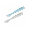 Beaba První lžička silikonová 2ks s pouzdrem Windy Blue