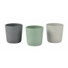 Beaba Kelímek silikonový 3ks Grey/Sage/Mineral - VÝPRODEJ DVOREČEK