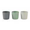 Beaba Kelímek silikonový 3ks Grey/Sage/Mineral - VÝPRODEJ DVOREČEK