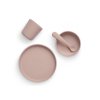 Jollein Jídelní sada silikon 4-dílná Pale Pink