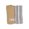 Lodger Swaddler Print/Solid 2balení 120 x 120 cm Honey/Stripe