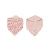 Bebe-Jou Bandana slintáček Leopard Pink 2ks