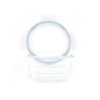 Bo Jungle skleněné misky s víčky B-GLASS BOWLS 280ml White/Grey/Blue