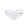 Bo Jungle skleněné misky s víčky B-GLASS BOWLS 280ml White/Grey/Blue