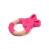 Bo Jungle kousátko B-TEETHER ANIMAL WOOD Pink Rabbit