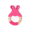 Bo Jungle kousátko B-TEETHER ANIMAL WOOD Pink Rabbit