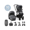 Easywalker Set kočárek kombinovaný Harvey3 Fossil Grey s příslušenstvím