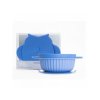 InnoGio Silikonová miska s víčkem GIOfresh Owl Blue