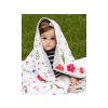 Little Unicorn Mušelínová deka 120x120cm Summer Poppy